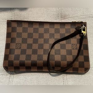 Louis Vuitton wristlet Damier Ebene Canvas